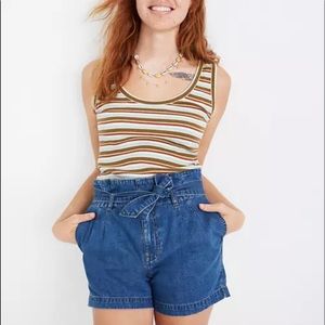 Madewell Denim Paperbag Shorts